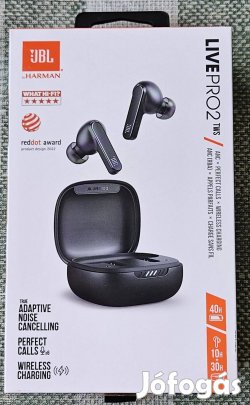 JBL Live Pro 2 TWS, ANC zajszűrős fülhallgató mikrofonnal, garanciával