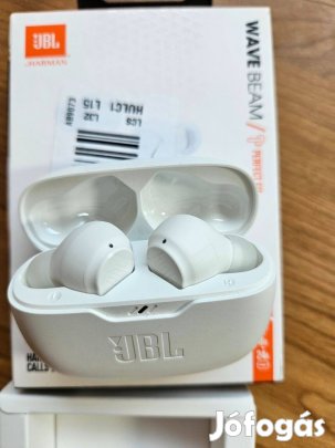 JBL Wave Beam Bluetooth Fülhallgató -Fehér