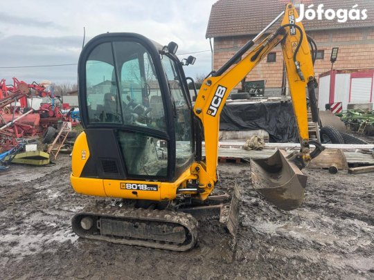 JCB 8018 CTS Minikotrógép , 1420 Üzemóra , 1,8 Tonnna