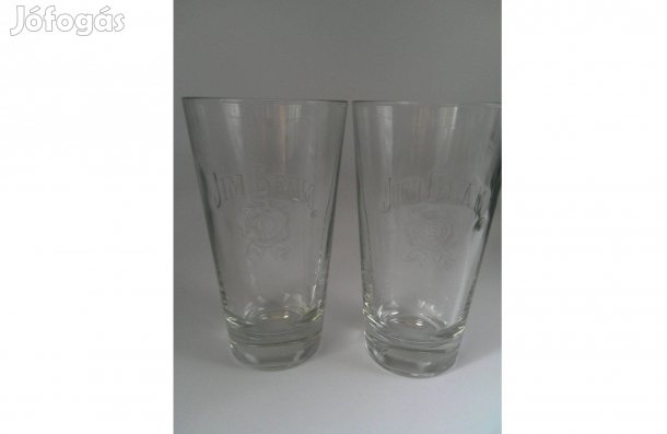 JIM Beam üveg pohár ( 2 db. )