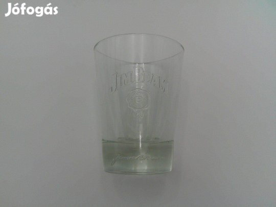 JIM Beam vastag falú, súlyos, stabil üveg pohár