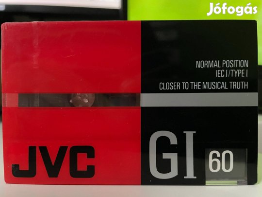 JVC GI 60 1990 bontatlan, új magnó kazetta, audio kazetta