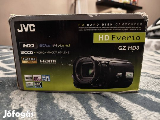 JVC HD Everio GZ-HD3 videókamera