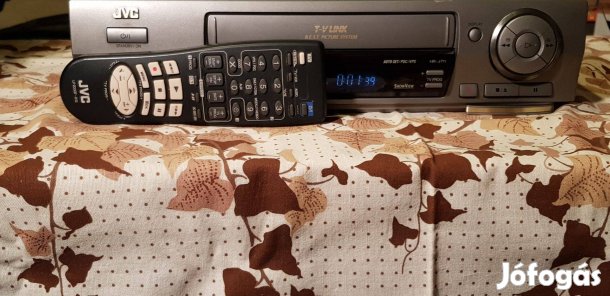 JVC HR J711 távval minőségi hifi stereó videó magnó VHS Sony, Panasoni