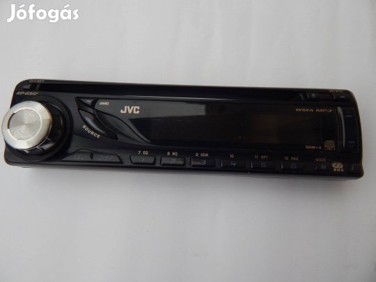 JVC KD-G322 Tipusú CD-s Autósrádió Fejegység Előlap Dobozában