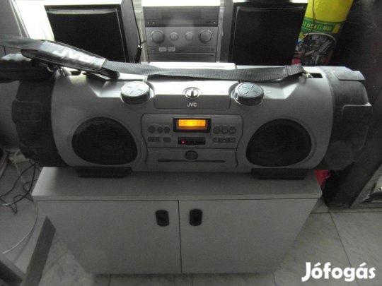 JVC RV-B90 boom box super bass aux/rádió/cd nagy hangerővel