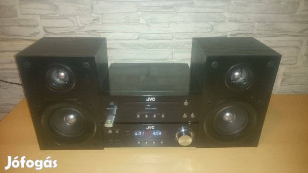 JVC hifi rendszer, erősítő, USB, CD lejátszó, rádió tuner, AUX
