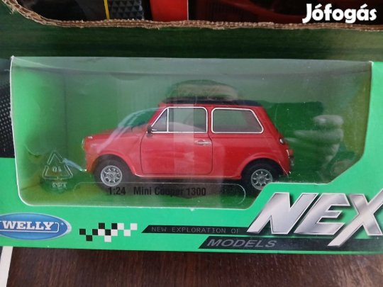J-20. Nex 1:24 Mini Cooper 1300 Fém Kisautó Új Bontatlan