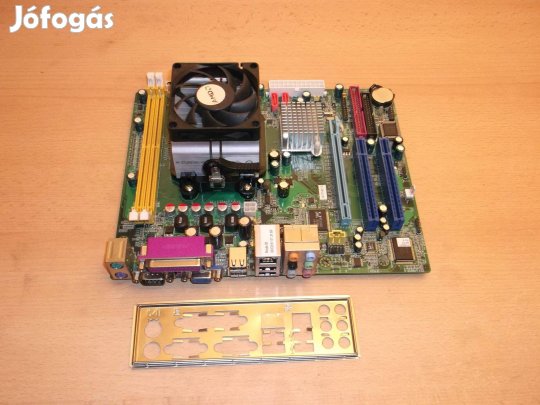 J&W Nvidia Jwt-N61S AMD AM2 alaplap + processzor + hűtés