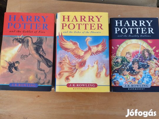 J. K. Rowling: Harry Potter könyvek - új, angol nyelvű, keménytáblás