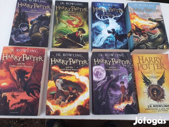 J. K. Rowling: Harry Potter sorozat - 11 kötet, angol nyelvű könyvek