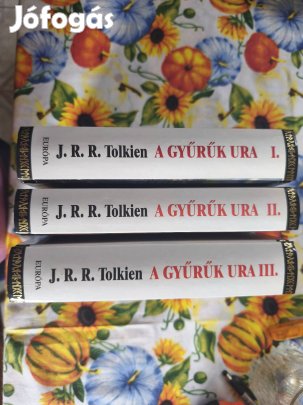 J. R. R. Tokien Gyűrűk ura I-III. könyv eladó