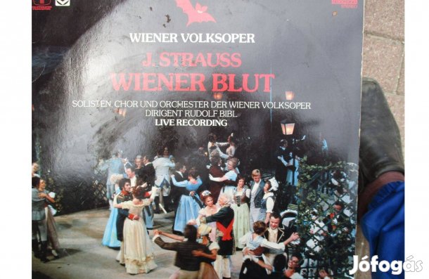 J. Strauss Wiener Blut dupla bakelit hanglemez eladó