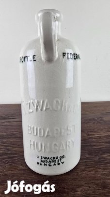 J. Zwack & CO. Budapest Kerámia Butélia (0,7L) (T:149)
