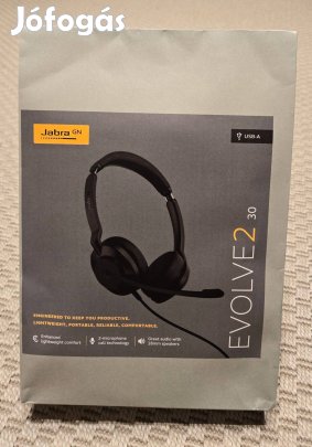 Jabra Evolve2 30 - USB-A MS Teams stereo bontatlan eladó