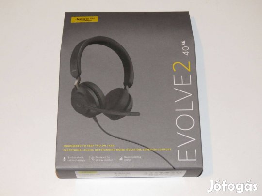 Jabra Evolve2 40 SE USB-A MS Stereo Headset Black