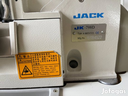 Jack JK-798D ipari interlock, belső szervomotoros 230v kipróbálható