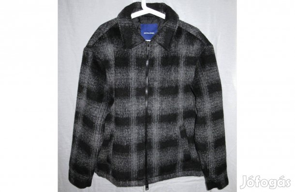 Jack & Jones Cole fekete szürke férfi kabát dzseki S/M