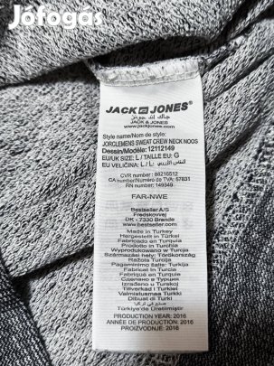 Jack & Jones Originals szürke pulóver