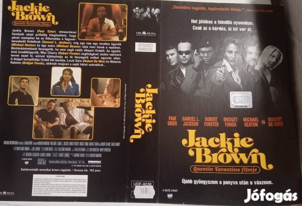 Jackie Brown -krimi vhs - nagytok