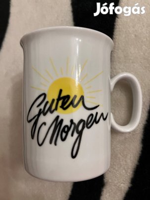 Jacobs Karlsbader porcelán bögre Guten Morgen felirattal!