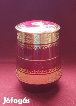 Jacobs kávés teás doboz fémdoboz pléhdoboz pléh doboz tároló díszdoboz