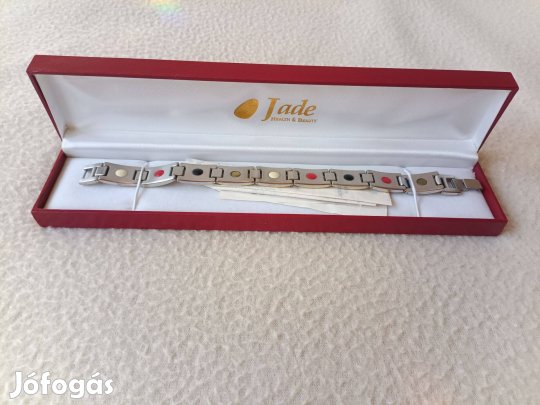 Jáde acél karkötő