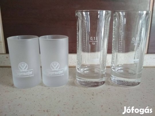 Jagermeister és BB poharak eladók