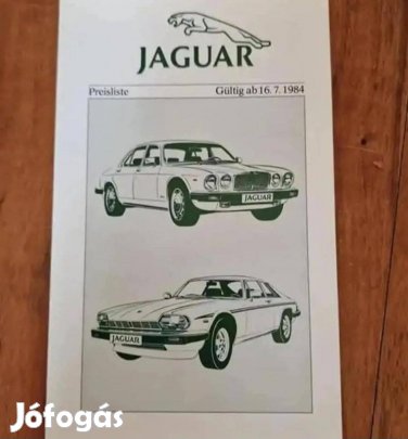 Jaguar Xj Xjs Árlista 1984