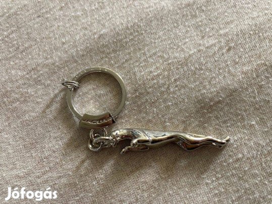 Jaguar elegáns króm kulcstartó