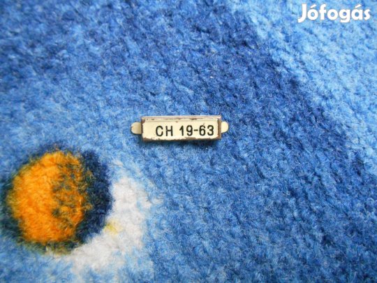 Jaguár lemezautó CH 19-63 rendszámtábla