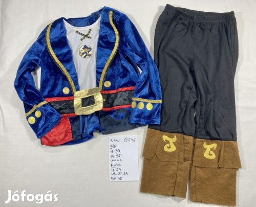 Jake jelmez, Jake Sohaországban jelmez, kalóz jelmez G546