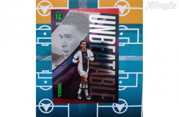 Jamal Musiala Piros Unbeatable Panini Top Class 2024 kártya