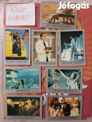 James Bond 007 gyűjthető kártya 
