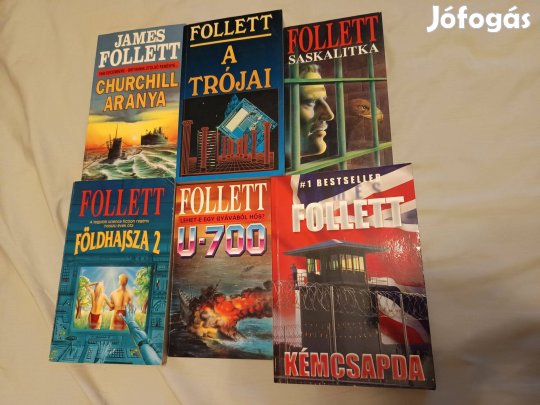 James Follett könyvcsomag / 6 db könyv