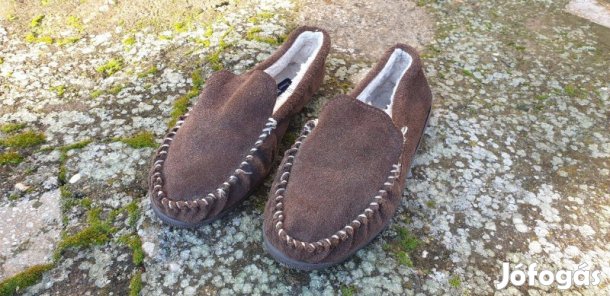James Pringle m.barna bundás férfi velúr házicipő - 44