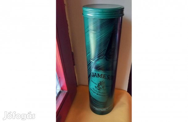 Jameson ír whisky fém díszdoboza, tároló doboz (8,5 x32cm)