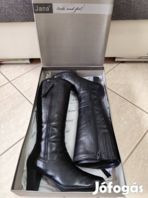 Jana bőr női csizma, 38.5-ös méretű