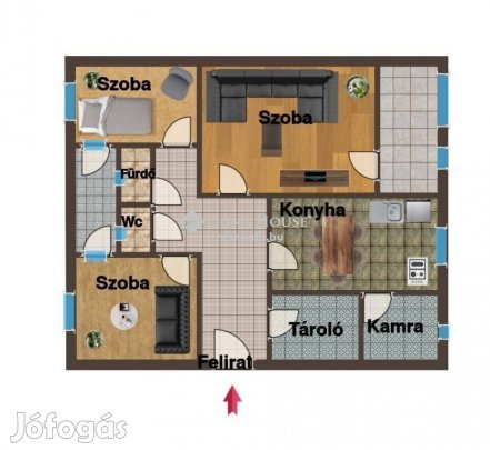 Jánosházai eladó 81 nm-es lakás