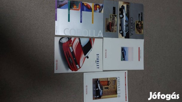 Japán autókatalógusok, prospektusok