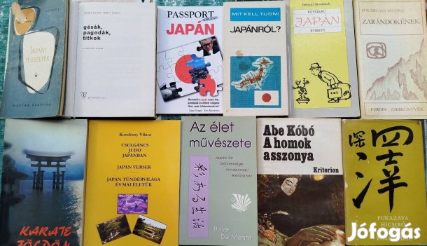 Japán témájú könyvek 1000 Ft/db