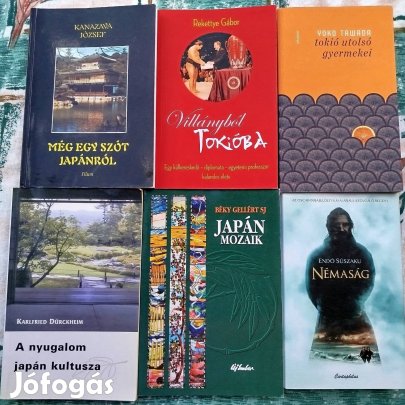 Japán témájú könyvek 2000 Ft/db