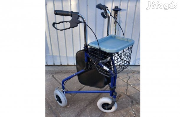 Járás segítő rollátor újszerű táskával kosárral debreceni szállítás