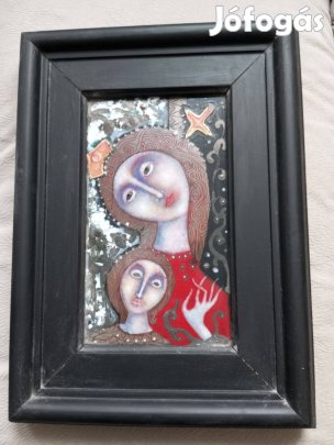 Járási Ildikó tűzzománc kép