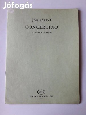 Járdányi: Concertino - hegedű kotta
