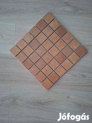 Járólap mozaik barna vörös