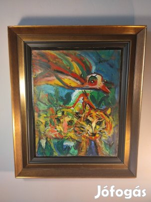 Jaru olaj vászon 63x53 festmény