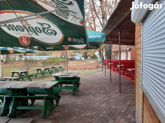 Jászszentandráson, a Termálfürdő területén vendéglátó üzlet eladó