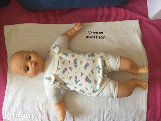 Játék alvós baba 62 cm es 