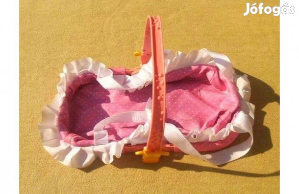 Játék babahordozó - 41 cm. Összecsukható